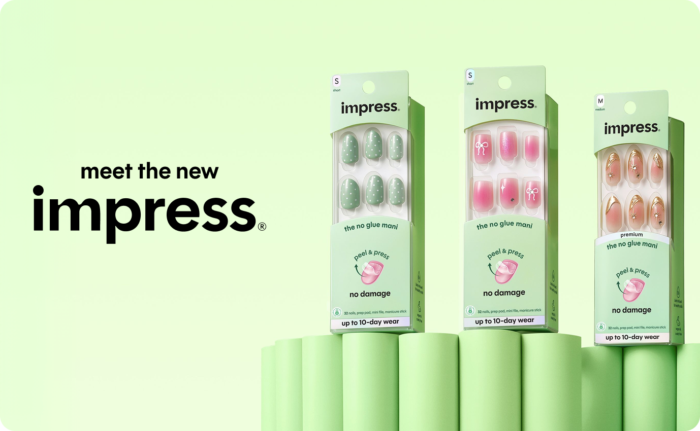 Meet the new Impress — redesigned green product packaging and launch visual