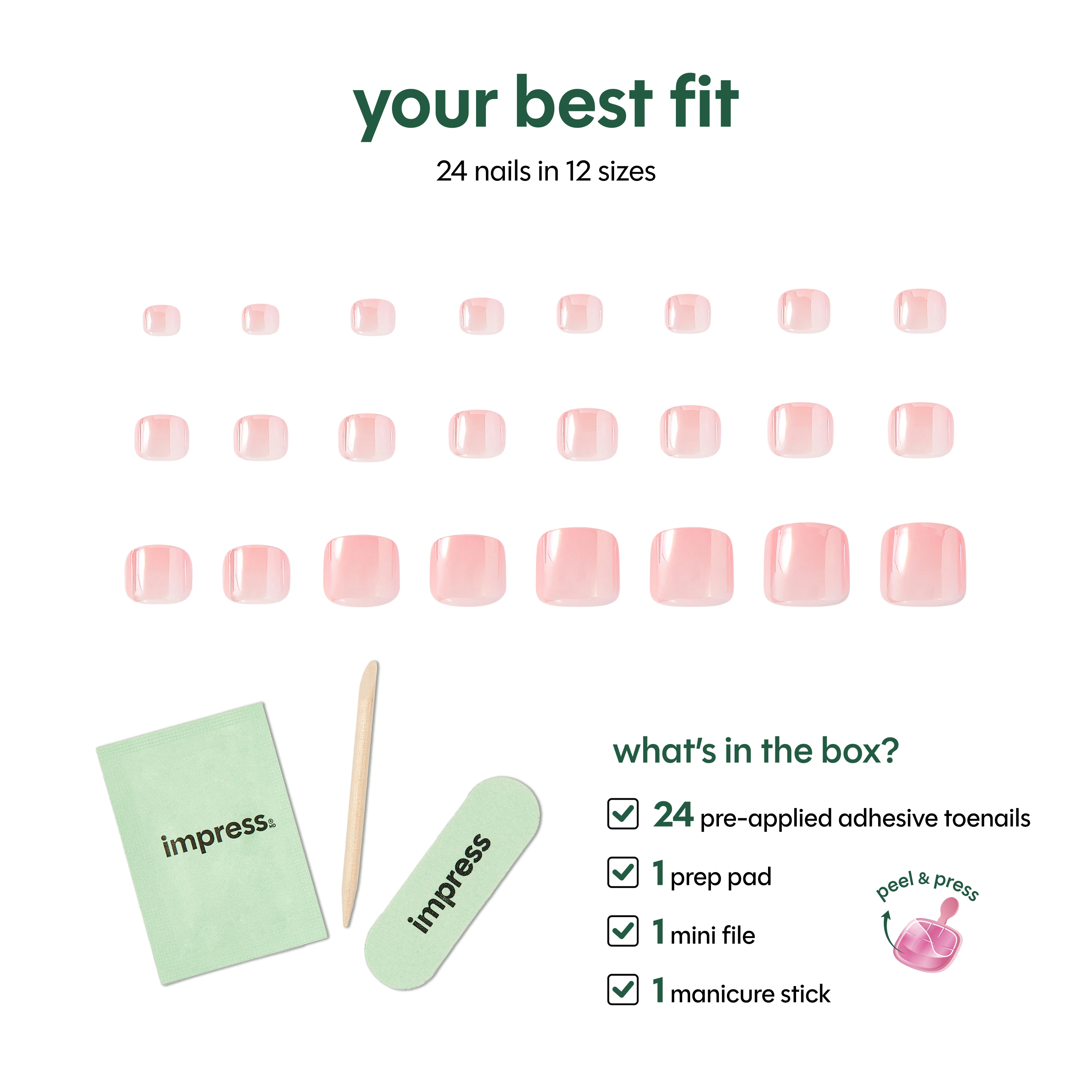 Fit & contents · pedicure