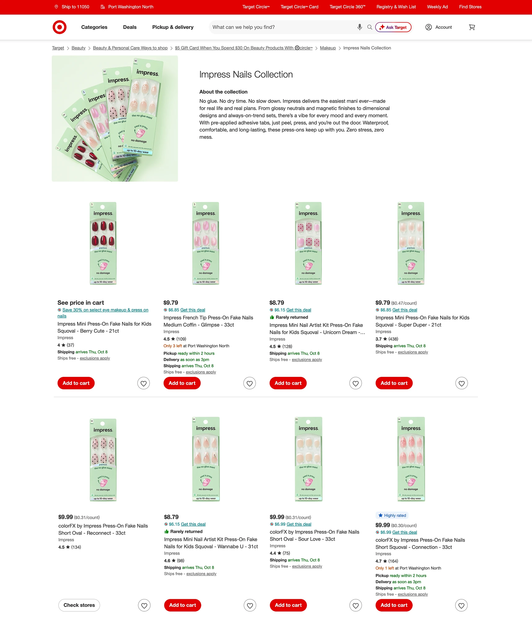 Target · collection page