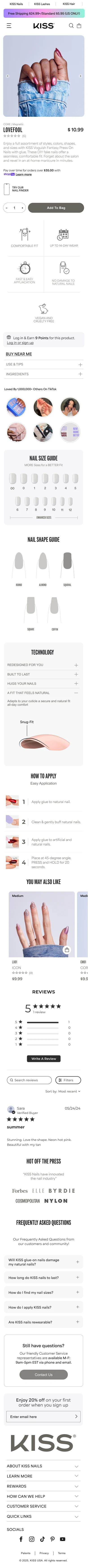 Product detail page · Mobile