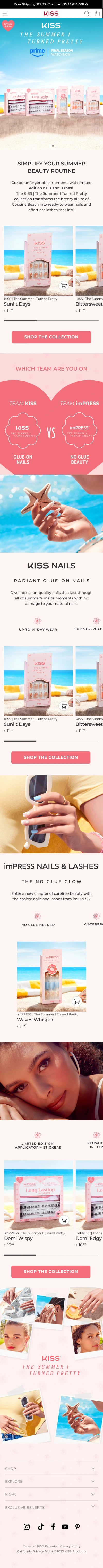 Landing page · Mobile